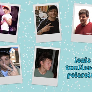 louis tomlinson polaroids (+ custom)