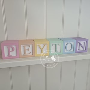 Pastel name blocks *Price is per block*