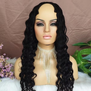 U Part human hair wigs U-Part wig upart wigs for women loose curly style free shipping