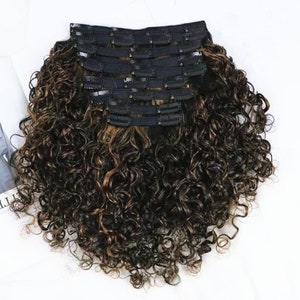 clips in hair extensions 100% real human hair extensions human hair weft virgin hair hair weaving  Afro kinky curly human hair bundles