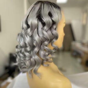 ombre 1b/gray hair women wigs lace frontal silvery grey human hair wigs ash gray lace wig women wigs full lace hair wigs frontal lace wigs