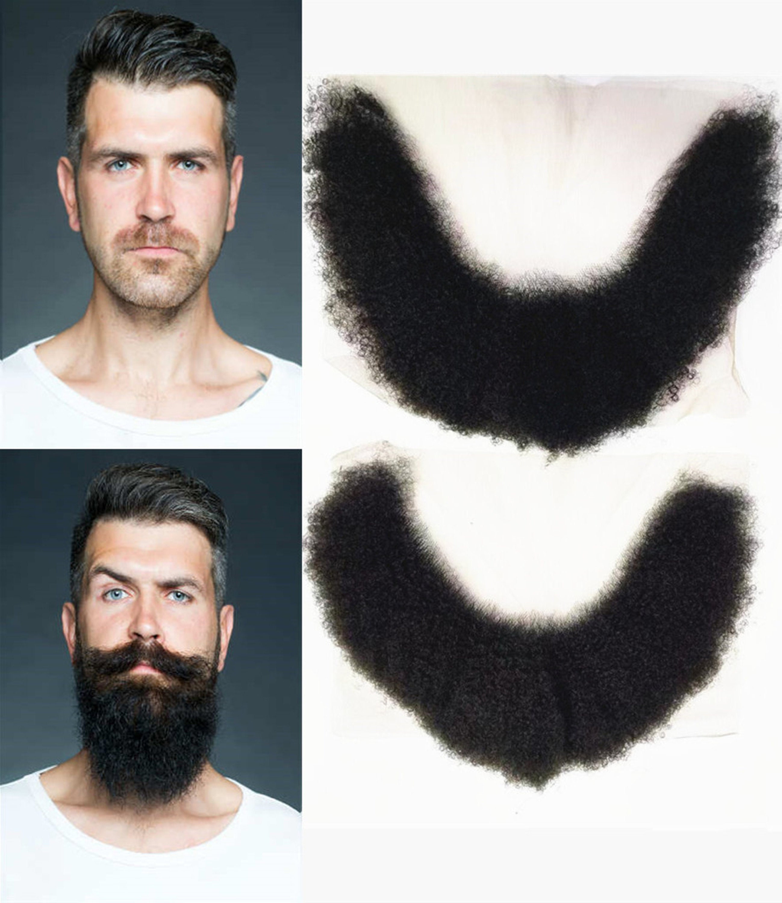 Lace Human Hair Moustache - Etsy, image size:2597x3000