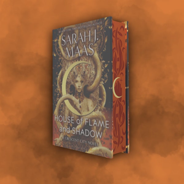 House of Flame and Shadow Crescent City by Sarah J. Maas - Sprayed Edge Hardback (UK edition)  Special Edition Custom Book Hardback