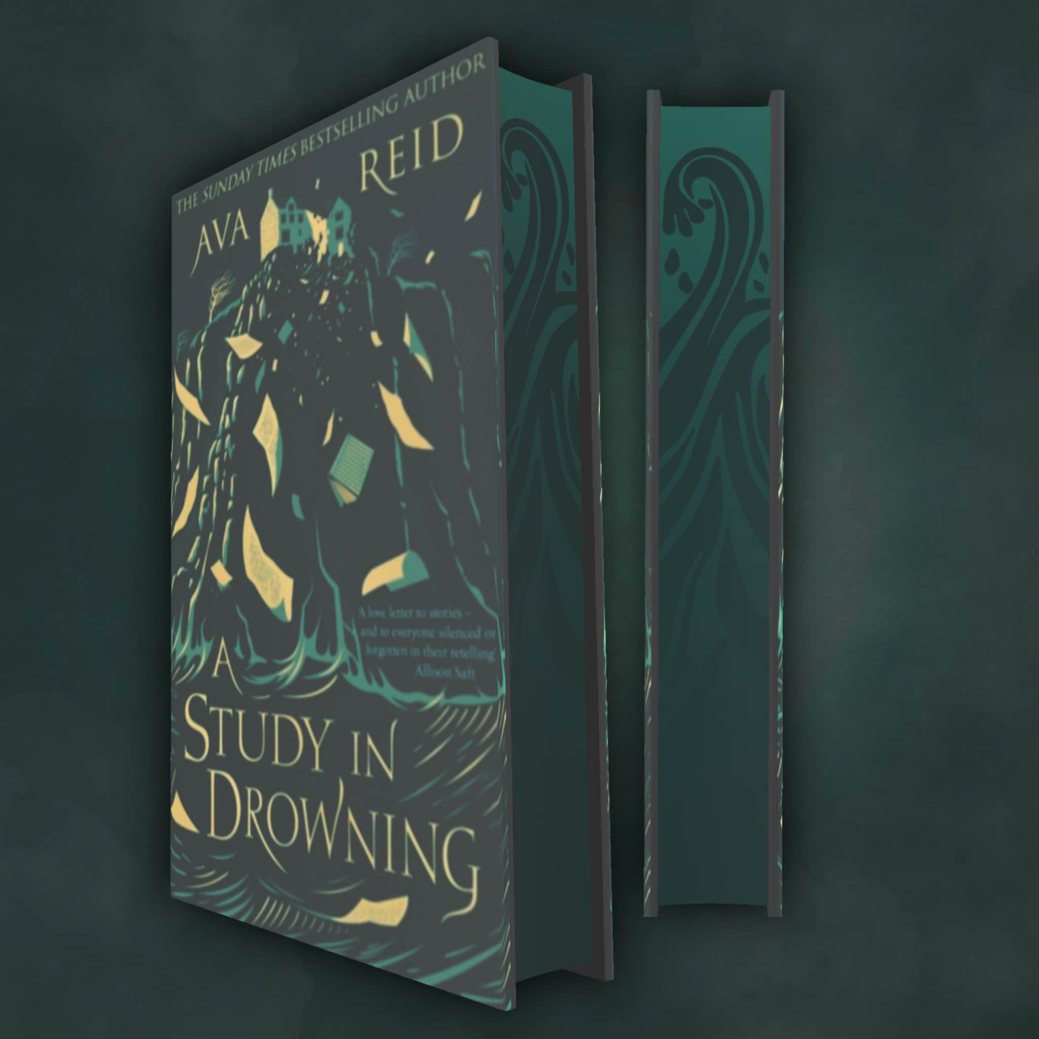 A Study in Drowning Ava Reid - Sprayed Stencilled Edge Special