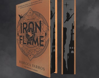 Iron Flame Rebecca Yarros - Sprayed Stencilled Edge Special Edition Custom Book Hardback