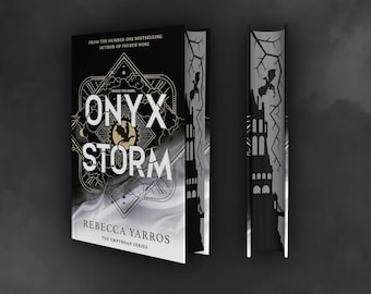 PREORDER Onyx Storm Rebecca Yarros - Sprayed Stencilled Edge Special Edition Custom Book Hardback