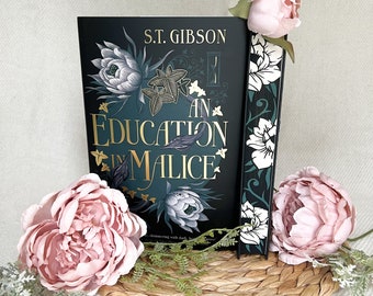An Education in Malice by S.T. Gibson - Sprayed Stencilled Edge Special Edition Custom Book Hardback