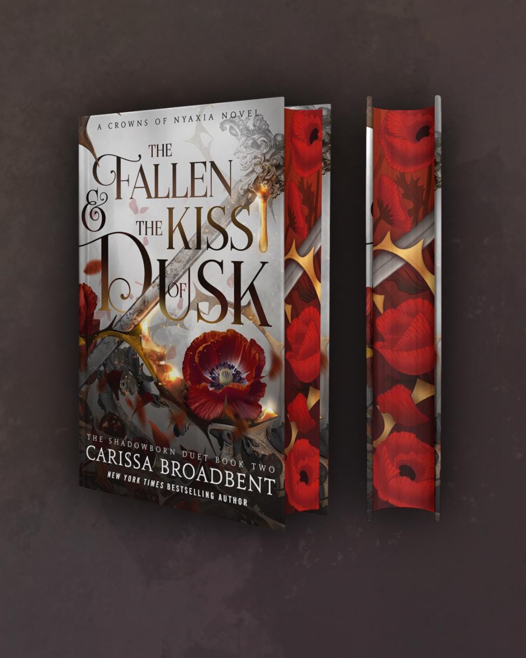 Crowns of Nyaxia Sprayed Edge Hardback Book the Fallen and