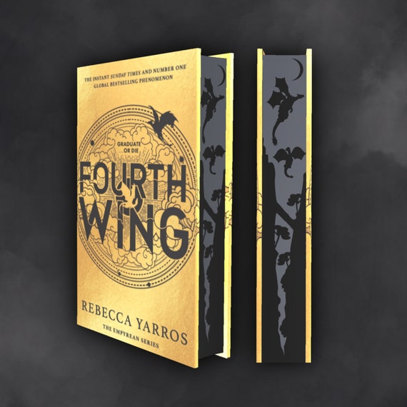 Fourth Wing 1st Edition Sprayed Edges by Rebecca Yarros, Hardcover