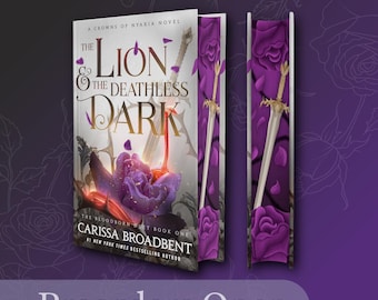 Crowns of Nyaxia Sprayed Edge Hardback Book - The Lion and the Deathless Dark - Carissa Broadbent