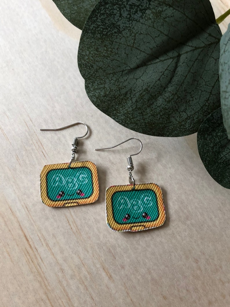 Chalkboard Teacher Back to School Faux Leather Handmade Earrings