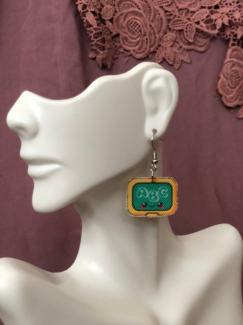 Chalkboard Teacher Back to School Faux Leather Handmade Earrings
