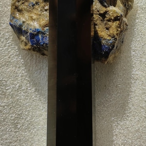 Natural Black Obsidian Obelisk Crystal Tower | Protective Healing Stone