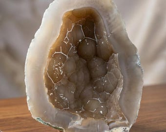 Handcrafted Natural Agate Bowl - 250mm Decorative Crystal Bowl for Home & Office Décor | Agate bowl mineral bowl | agate heart bowl