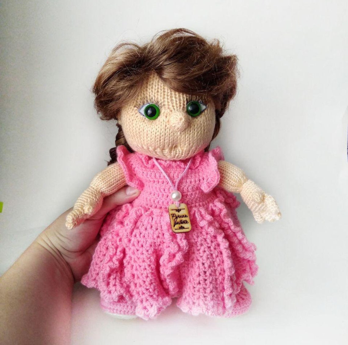 Handmade soft baby doll 10 inch 2 sets of clothing long Etsy
