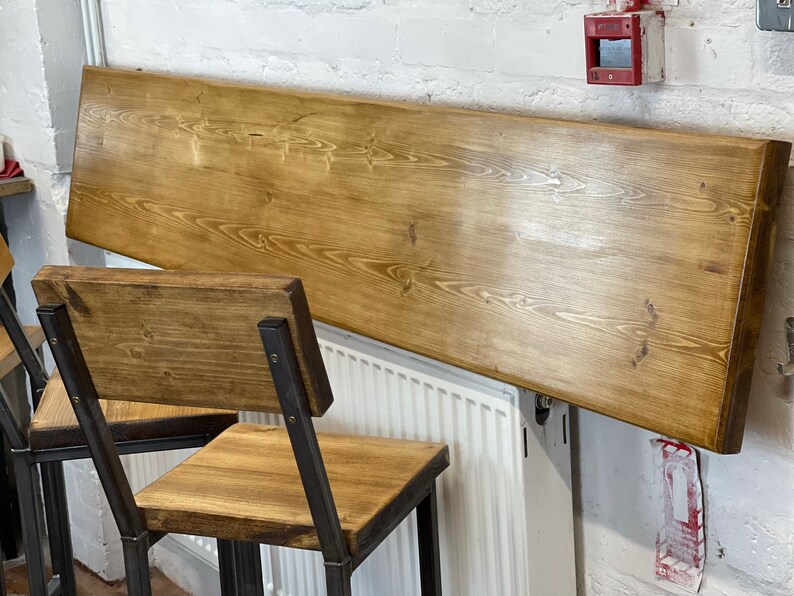 Breakfast Bar Industrial Table Folding Brackets Dining Man Etsy UK