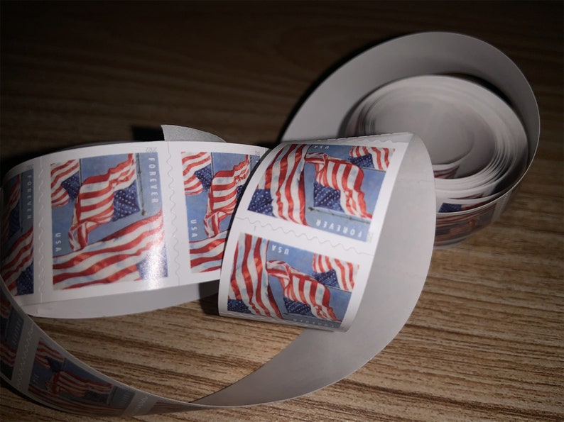 1000 Usps Forever Flag Stamps Authenticated With Uv Lights - Etsy