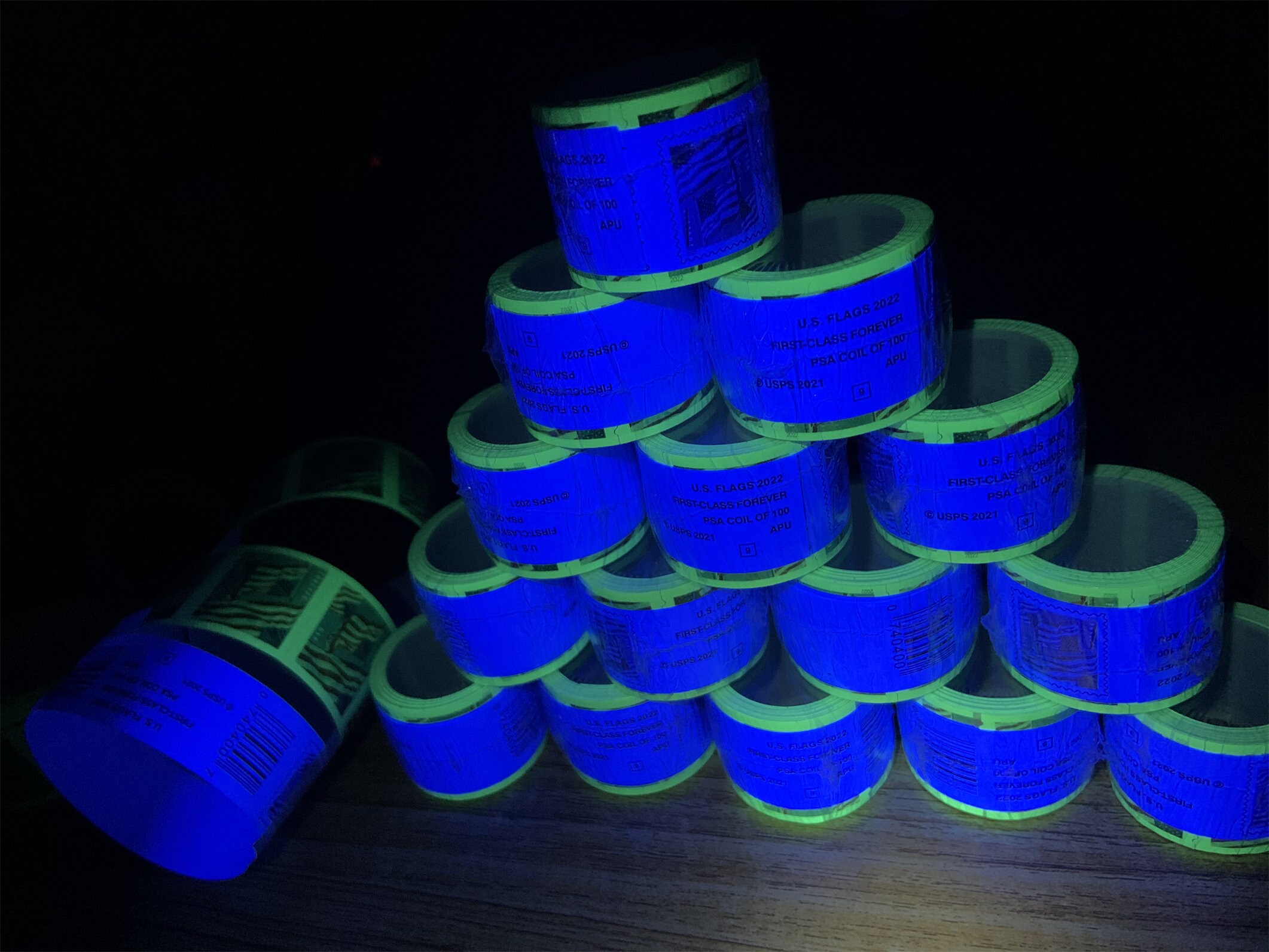 1000 Usps Forever Flag Stamps Authenticated With Uv Lights Etsy