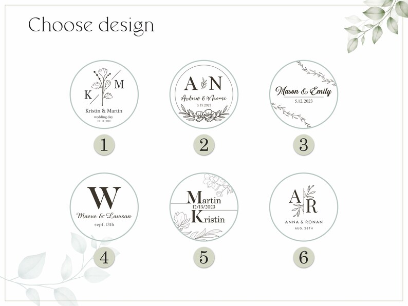 Personalized Gift Coaster Favors Wedding Coasters Set Wedding Etsy