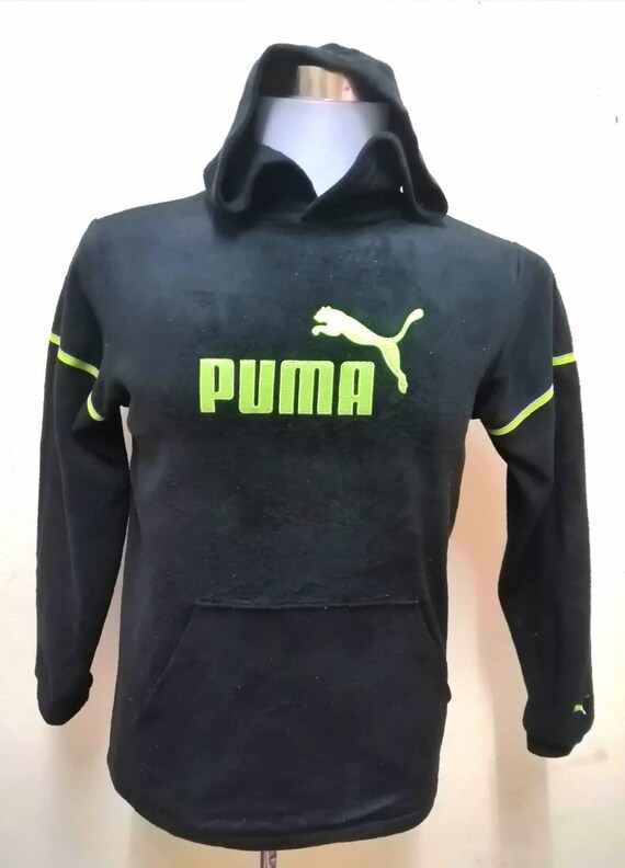 PUMA Sweatshirt Hoodie Vintage Embroidered Big Logo Etsy