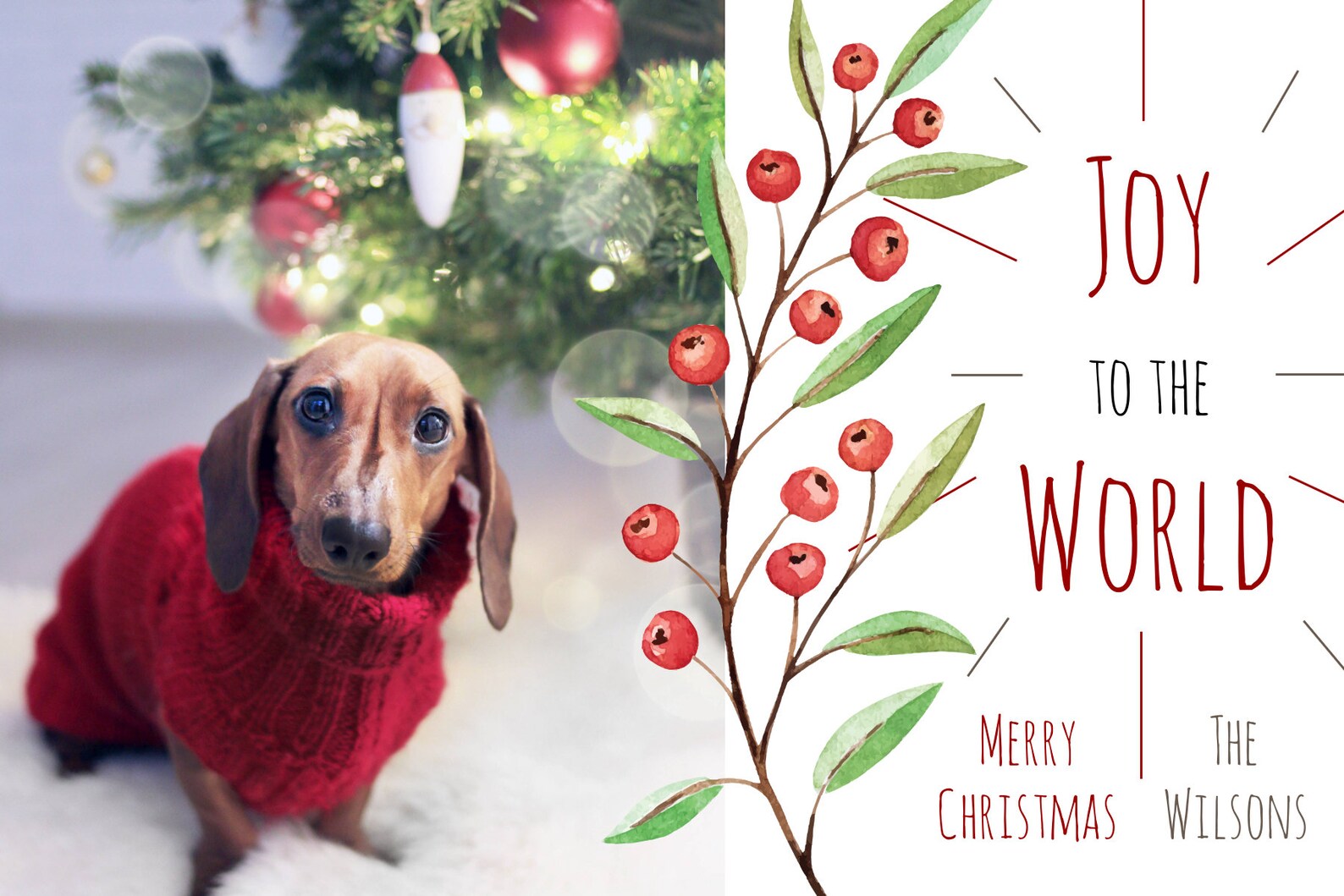 Printable Religious Christmas Card Template Joy to the World - Etsy
