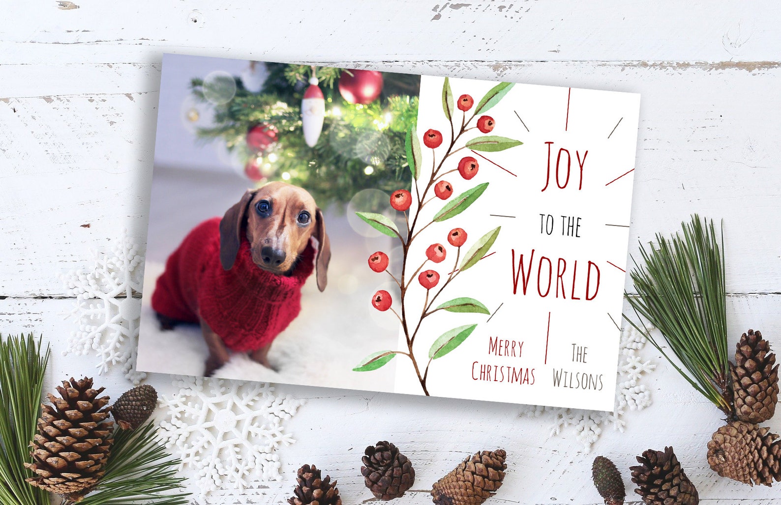 Printable Religious Christmas Card Template Joy to the World - Etsy
