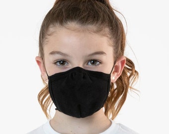 2  Kids Face Mask, 100% Cotton, 2 layers,  Reusable, Washable, Comfortable all year round, Canadian Made