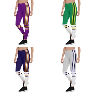 Chicago Bears leggings, Green bay Packers leggings, Detroit Lions leggings, Minnesota Vikings leggings, NFL Game Day Football Leggings