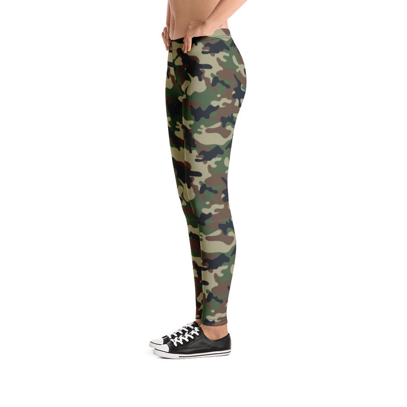 Army green camouflage Leggings