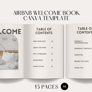 Airbnb Welcome Book Template, Welcome Book for Vacation Rental, Holiday Home Welcome Pack, Welcome Guidebook Template, VRBO, Guest Book