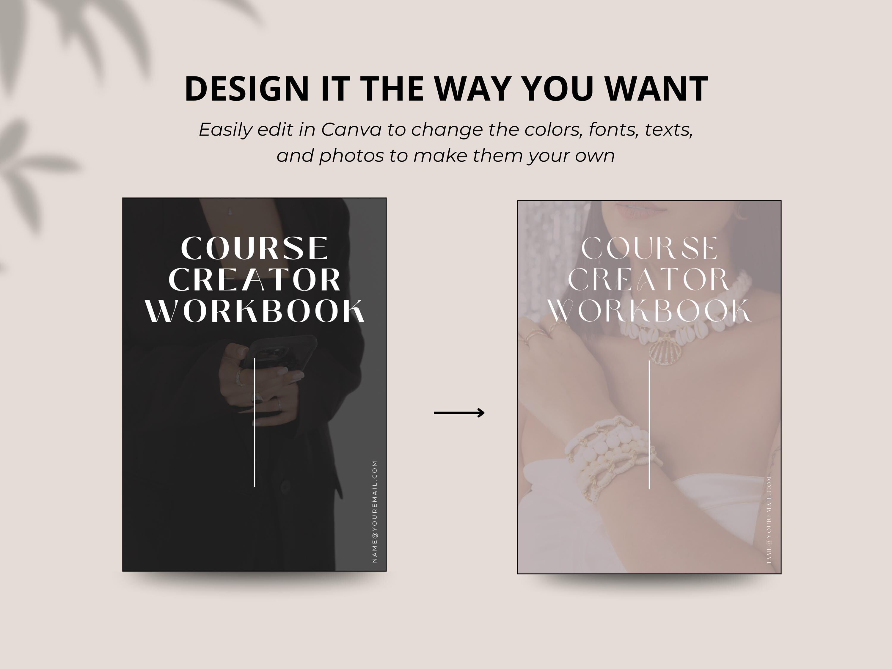 Editable Workbook Template Ebook Canva Template Lead Magnet Course ...