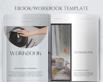 Workbook Template Ebook Template Editable Workbook Course Guide Lead Magnet Printable Digital Download Marketing Tool Handbook Course