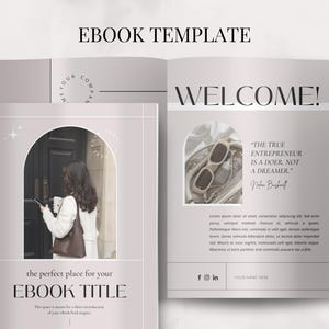 33 Page Ebook Template Canva, Coaching Guide Book Canva Template, Lead Magnet, Course Creator Template, Modern Workbook, Editable Workbook
