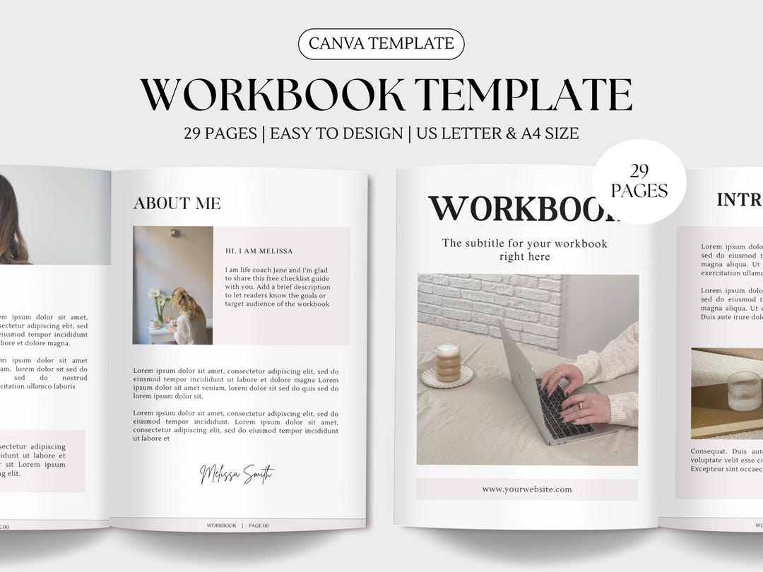 Ebook Template Course Creator Template Lead Magnet Coaching Workbook ...