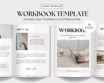 Ebook Template Course Creator Template Lead Magnet Coaching Workbook Template Ebook Digital Download Editable Workbook Guide for Coaches