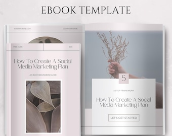 Ebook Template Lead Magnet Template Ebook Digital Download Course Creator Template Ebook PDF Coaching Workbook Template Printable Guide