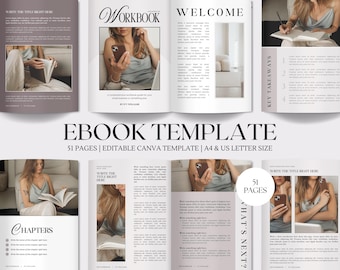 Ebook Template Canva Workbook Template Business Template Course Template Editable Digital Ebook Printable Download Checklist Course Creators
