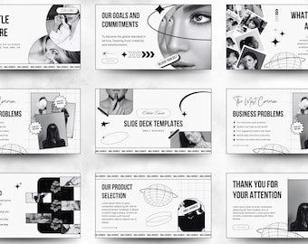 Presentation Slide Deck Webinar Canva Templates Masterclass Slide Presentation Company Training Course Slides Printable Digital Download