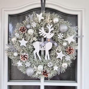 Lebendiger Haustür Weihnachtskranz 11 81 Zoll Mit Schleife Und