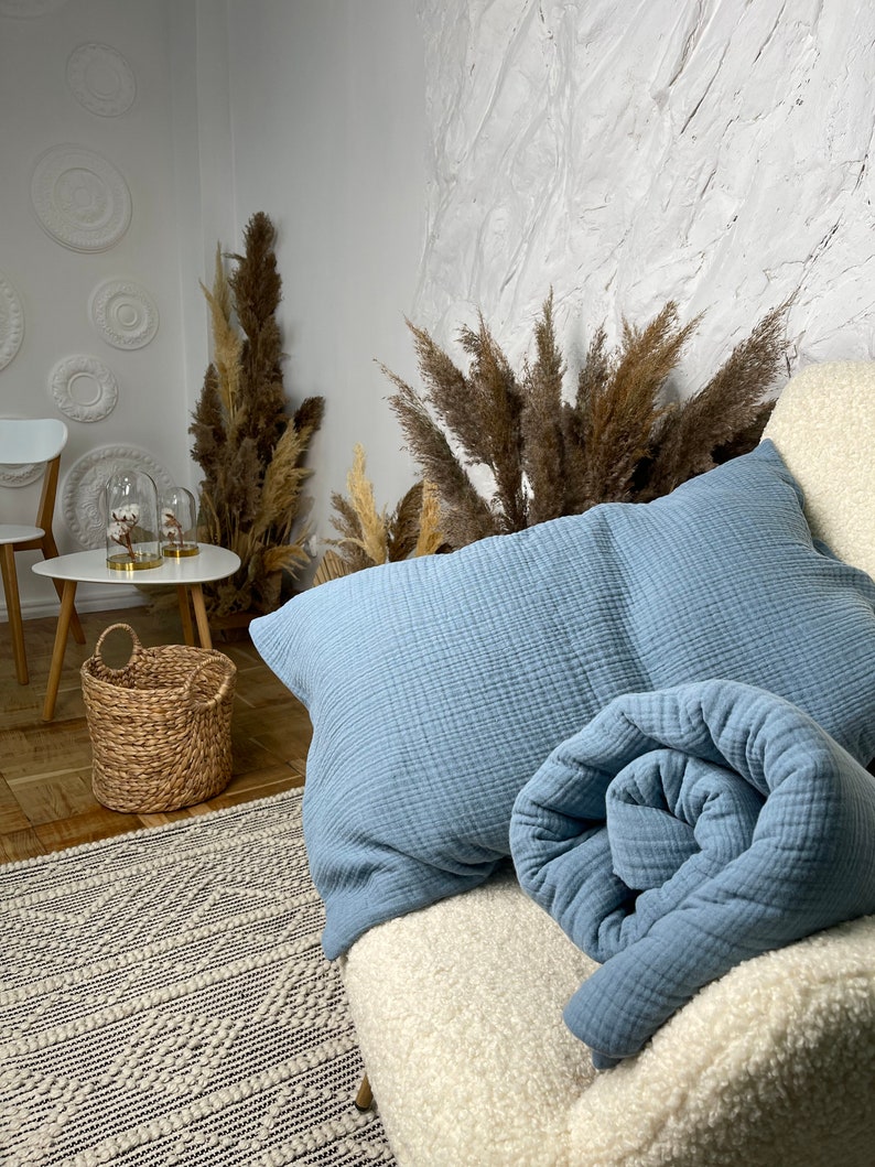 MUSLIN GAUZE Fitted SHEET King Queen Twin Muslin Bedding Set Etsy