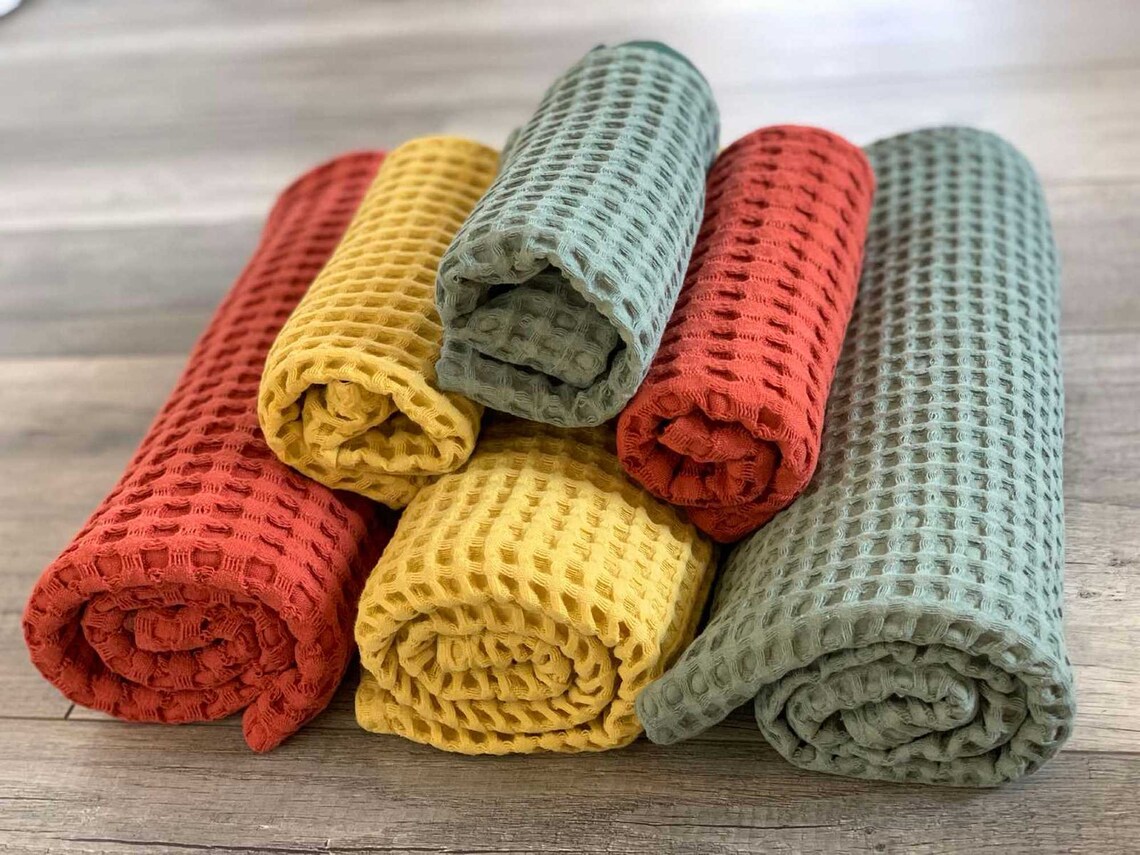 Hair Towel Wrap Hair Plopping Towel Waffle Hand Bath Washcloth Etsy