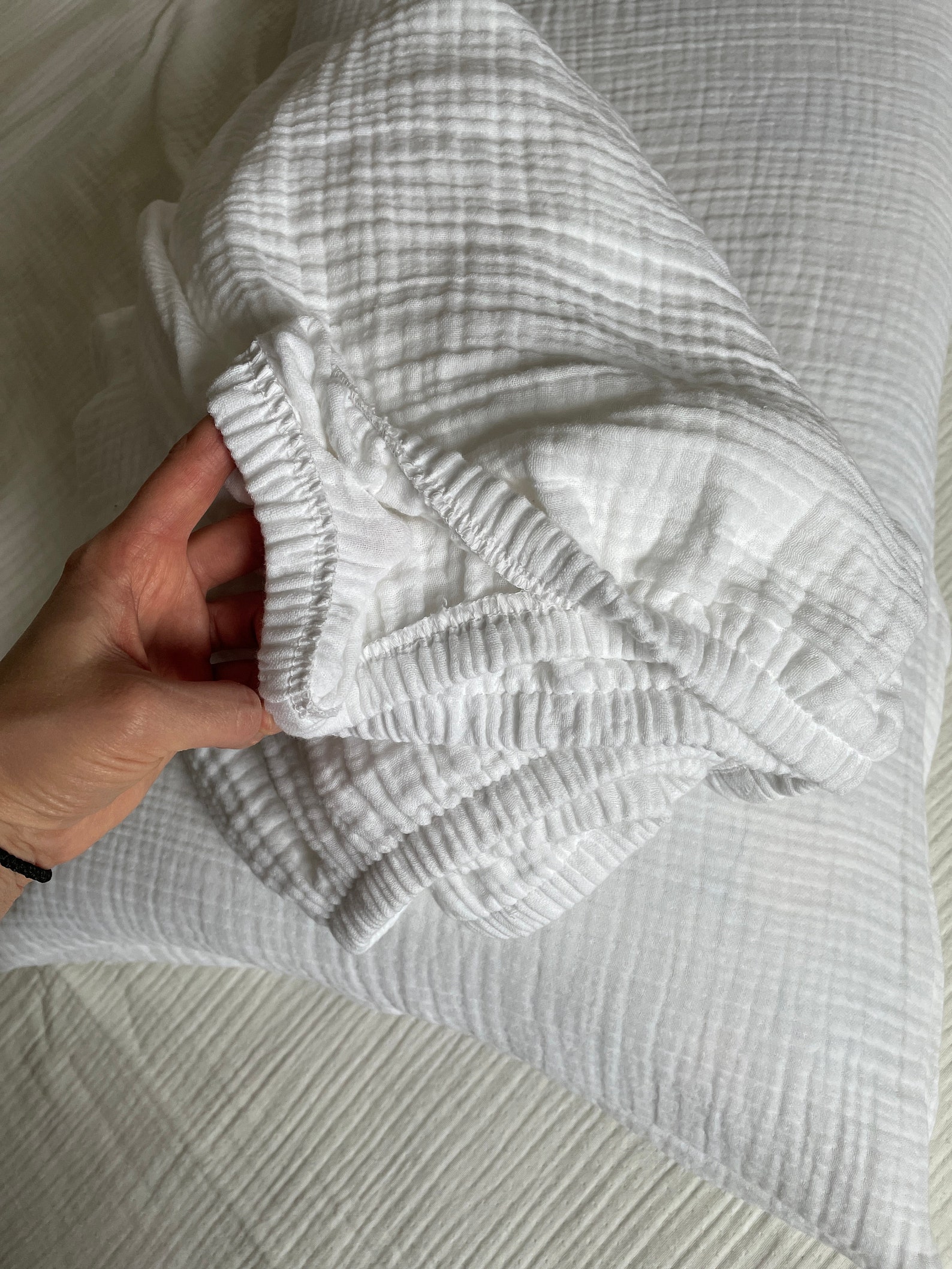 Muslin Fitted Sheet King at Amelia Baptiste blog