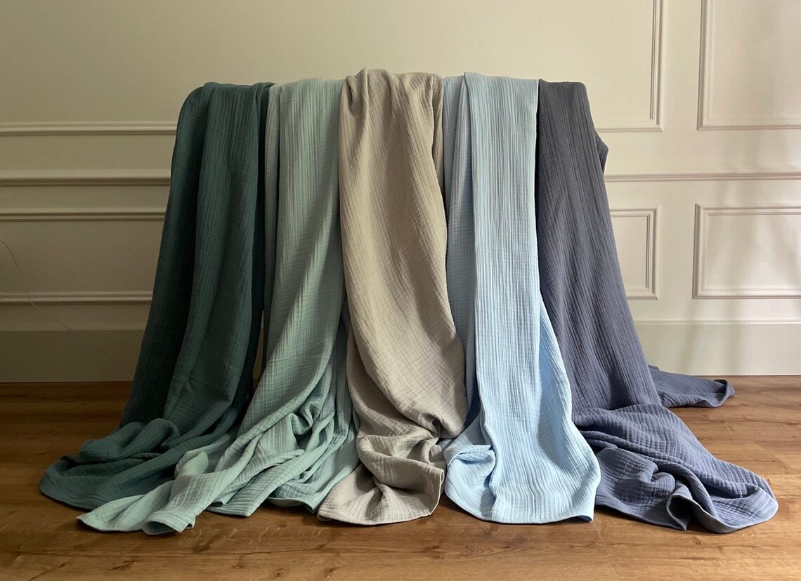 Muslin Gauze Adult Blanket Cotton Gauze Throw Bedspread KING Etsy