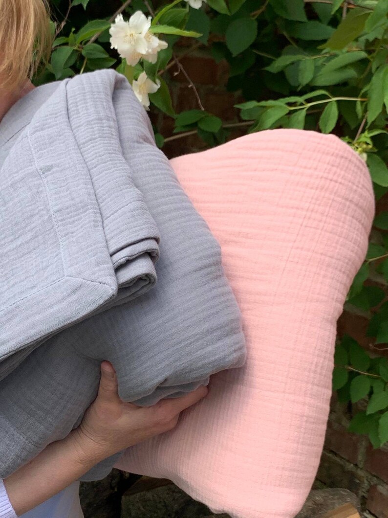 Gauze Muslin Cotton Large King Queen Blanket Turmeric Rust Etsy