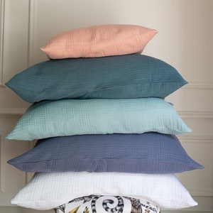 Organic Muslin Cotton Gauze Pillowcase or Fitted Sheet: Eco-Friendly Bedding