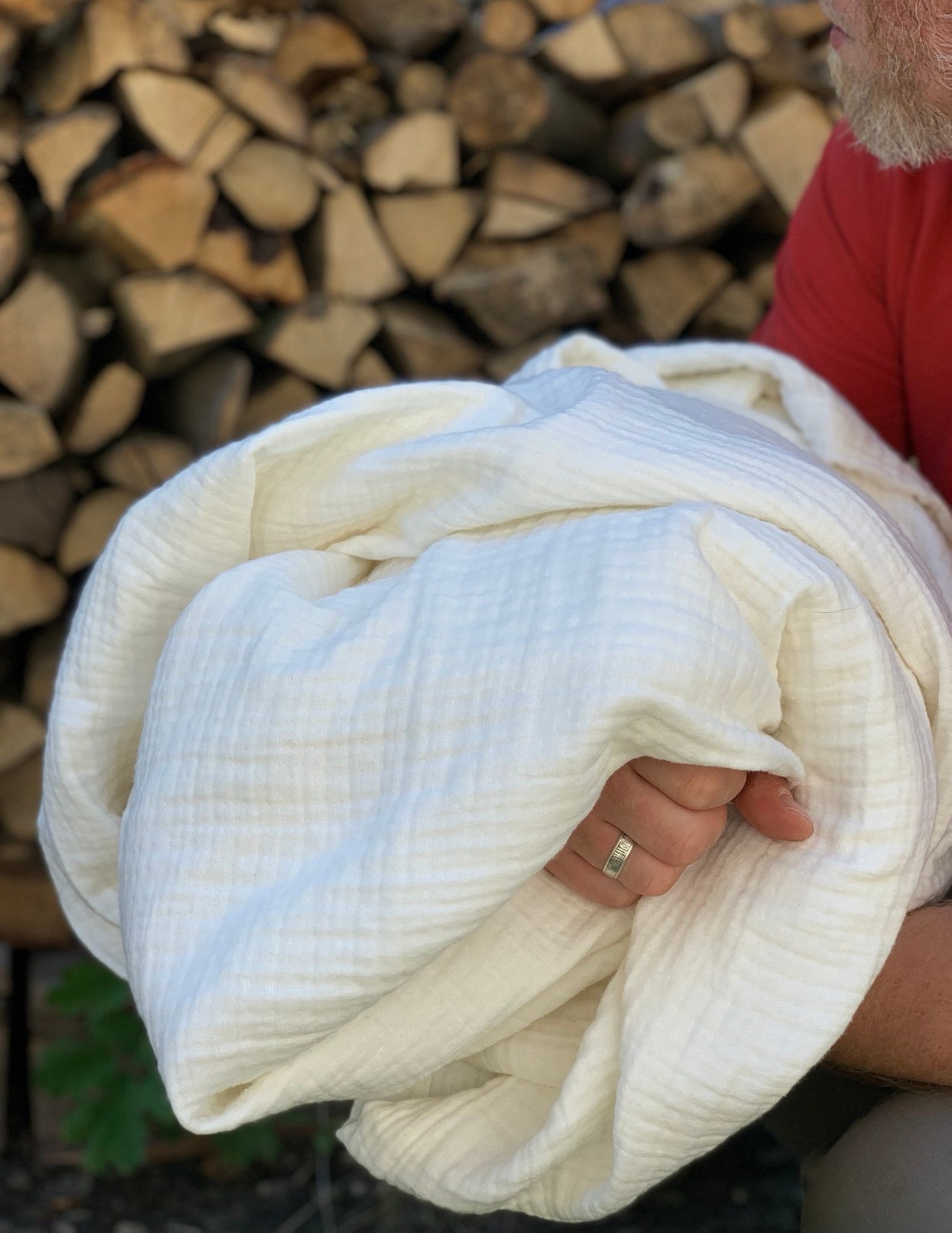 Gauze Muslin Cotton Large King Queen Blanket Turmeric Rust Etsy