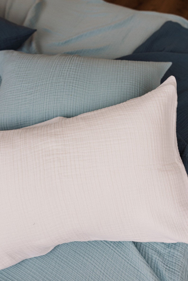 SOFT ORGANIC MUSLIN Gauze Duvet Cover Bedding Set Muslin Etsy