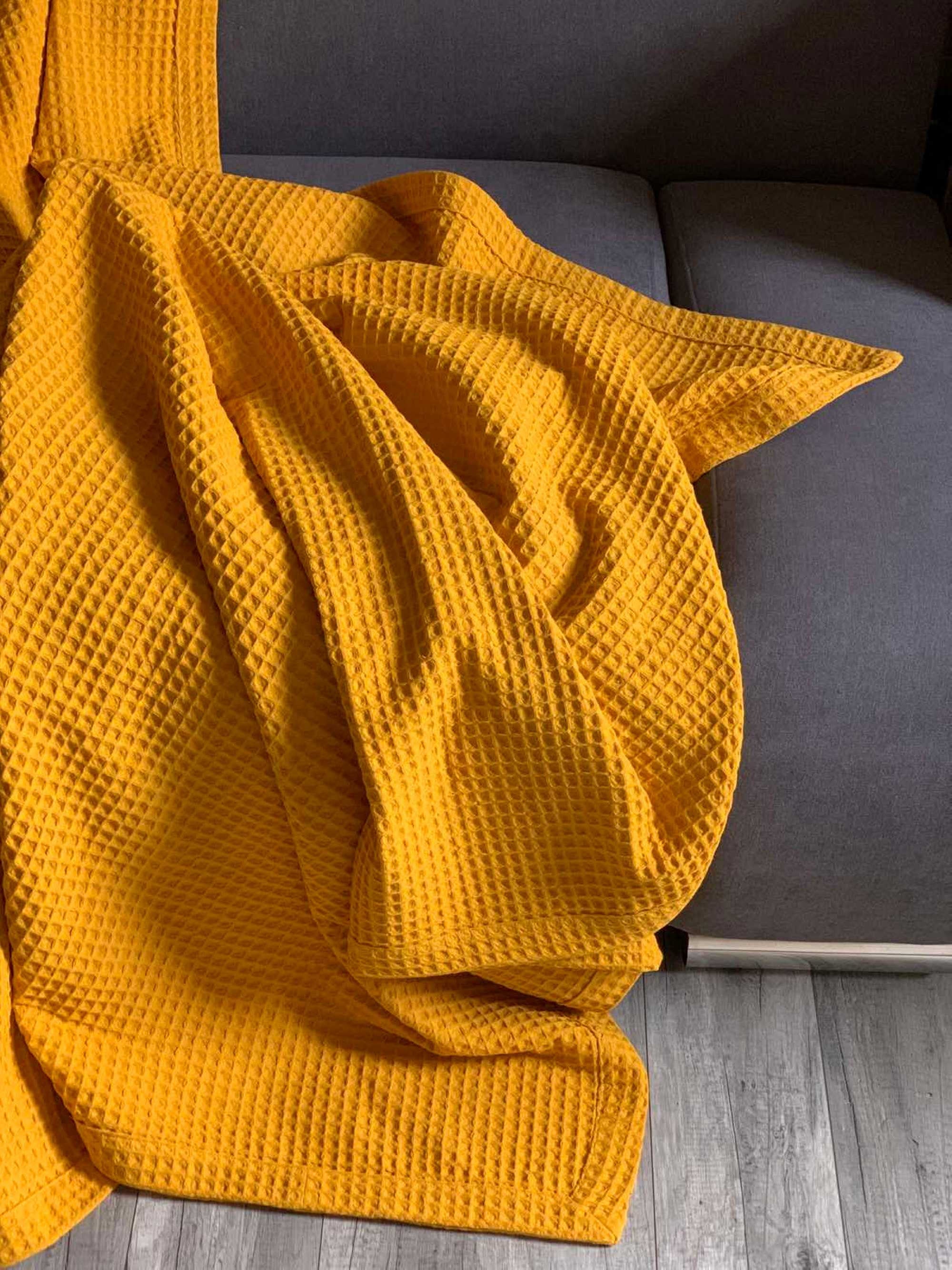 Waffle Weave Cotton Blanket Queen King Size Blanket Waffle Etsy