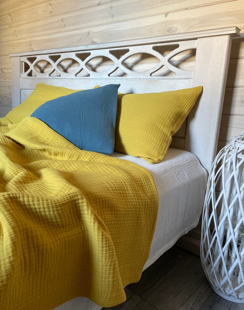 SOFT ORGANIC MUSLIN Gauze Duvet Cover Bedding Set Muslin Etsy