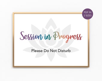 Meeting in Progress Sign, Please Do Not Disturb Sign, Business Pdf ...